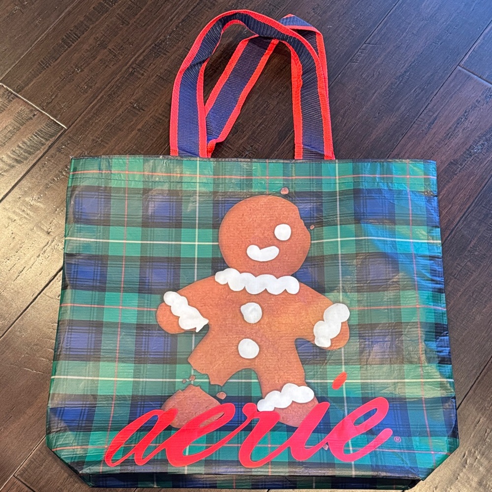 Aerie Gingerbread Man Reusable tote bag